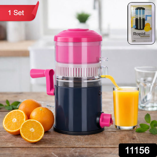 Hand operated fruit juice extractor