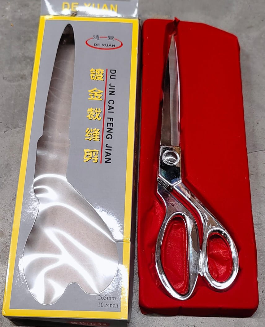 Gold Plated Professional Cloth Cutting Scissor