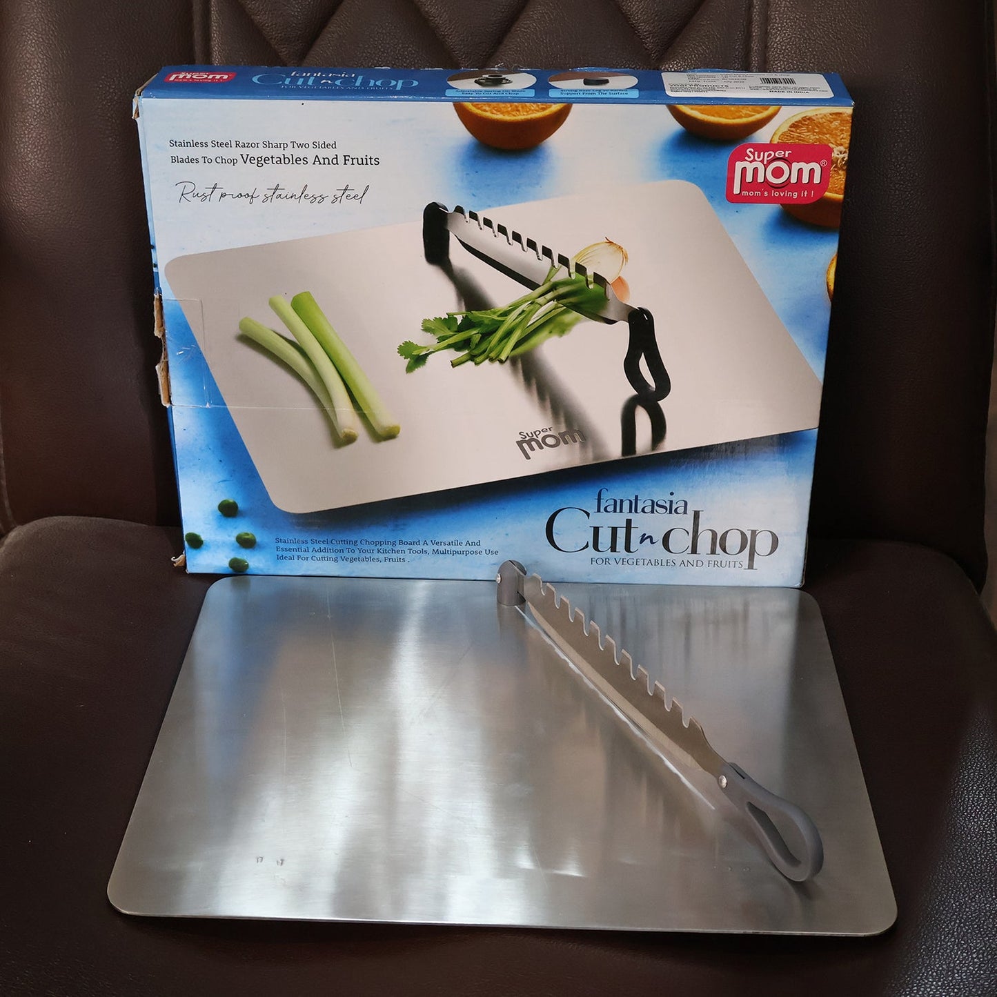 Supermom Stainless Steel Multifunctional Cut and Chop - alternative angle