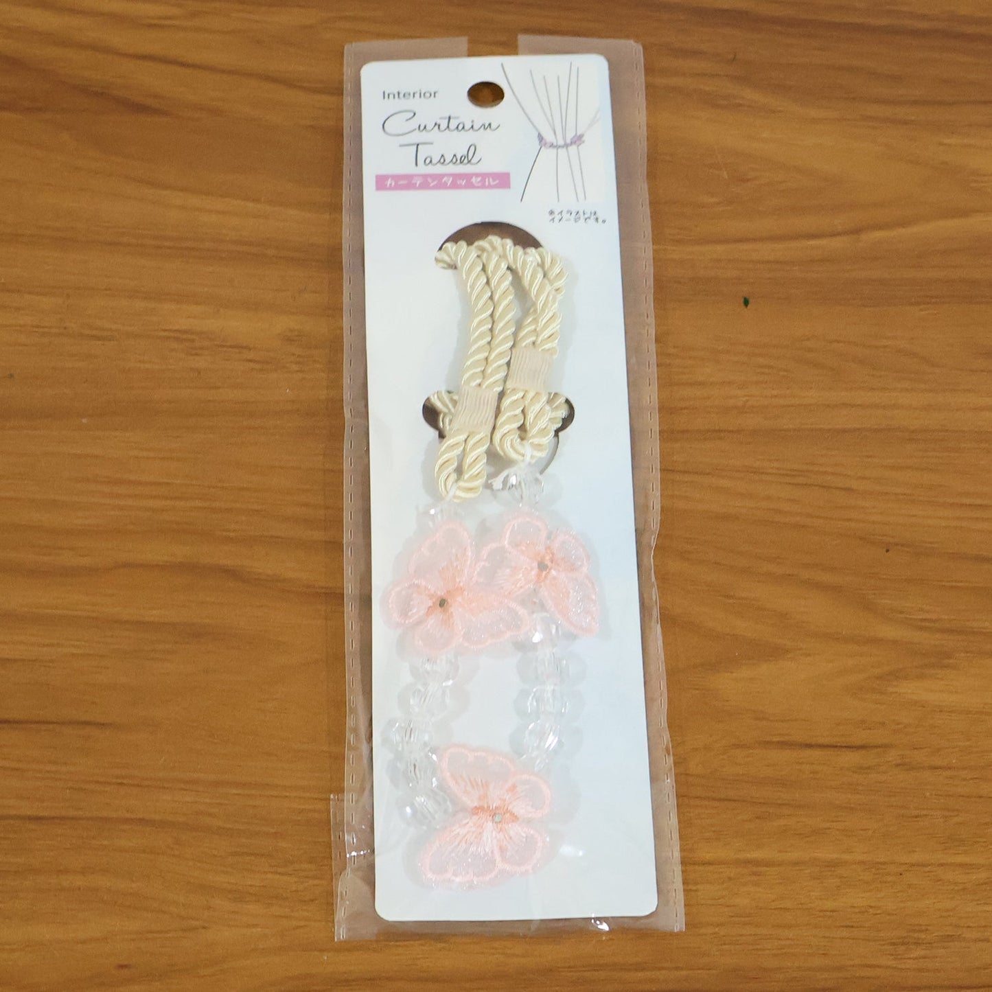 Fancy floral curtain holder