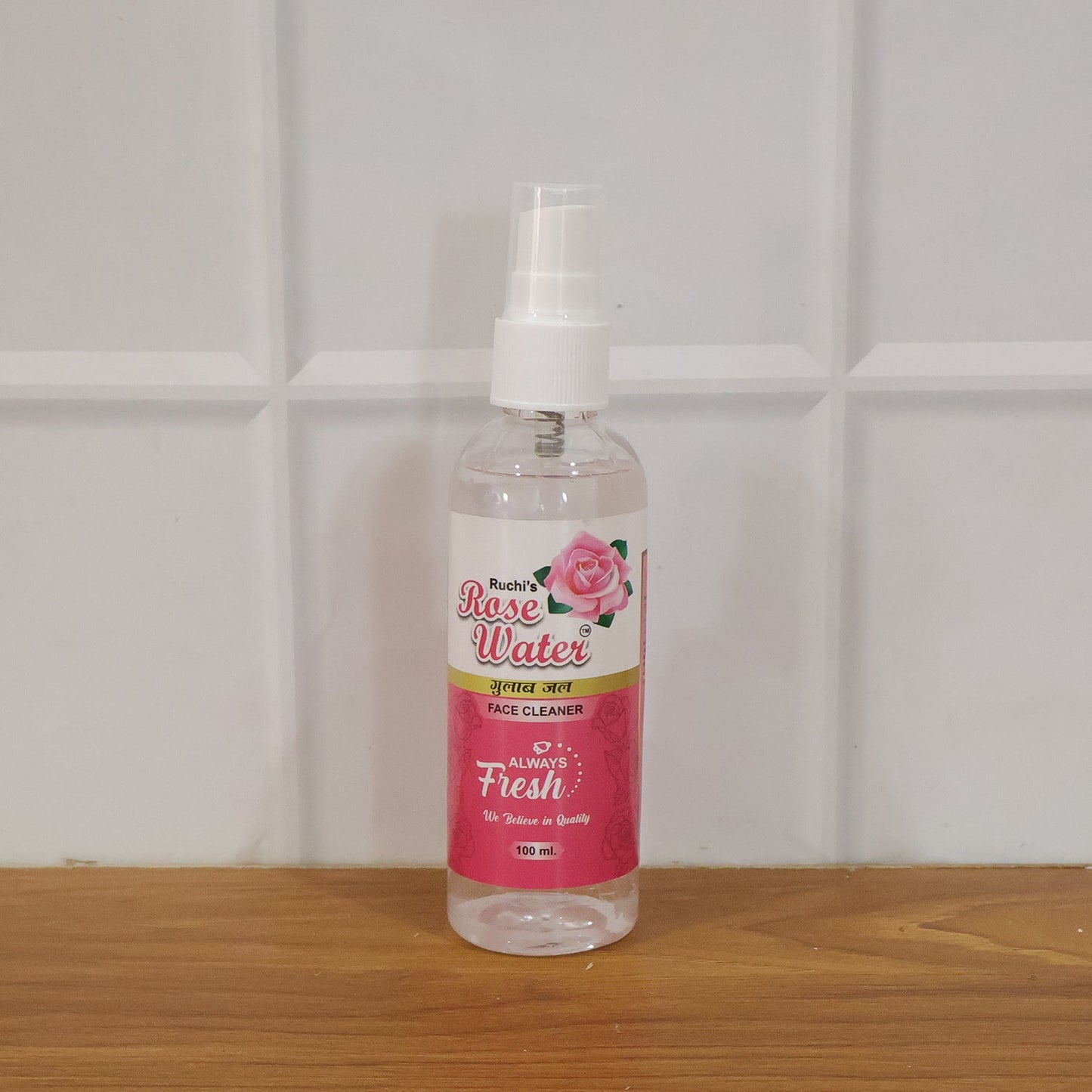 skincare rose water mist spray bottle