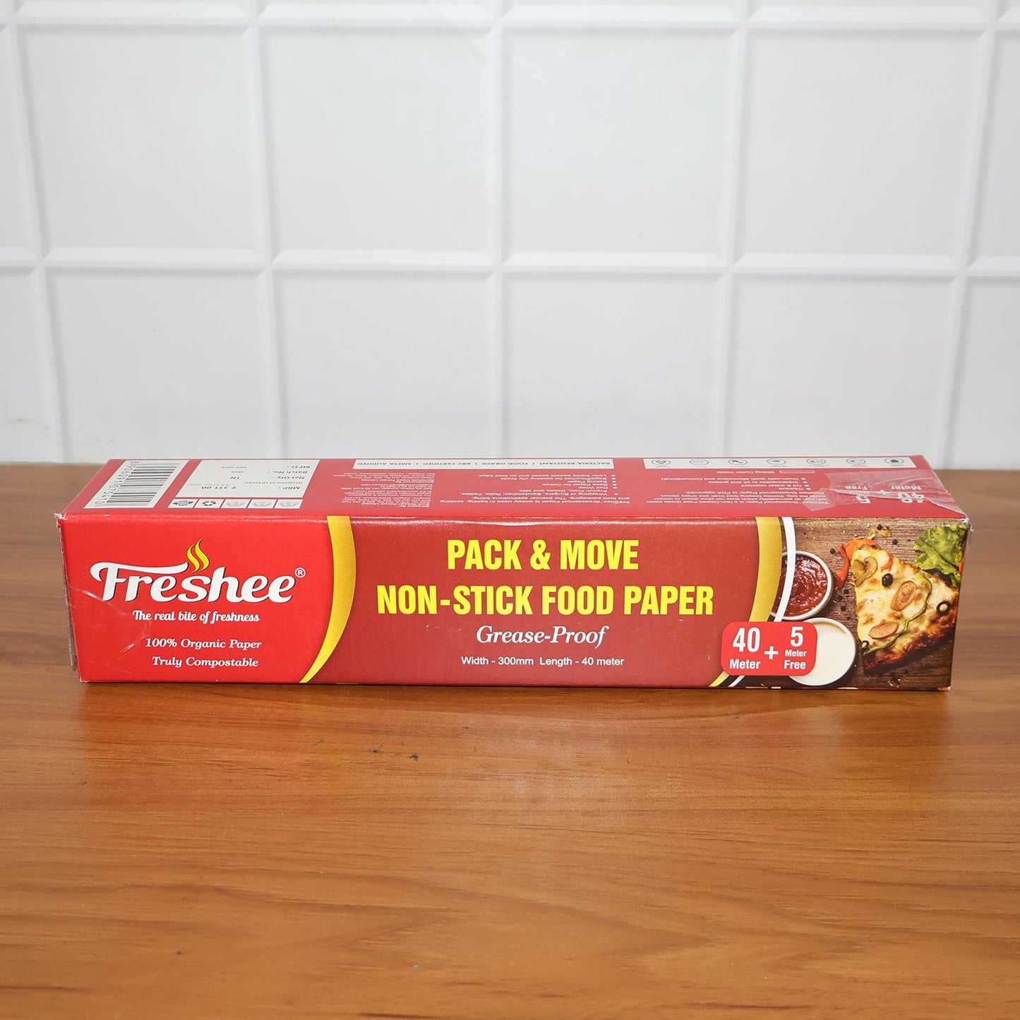 Freshee Pack & Move Non-Stick Food Paper 40 Meter + 5 Meter Free (Total 45 Meter)