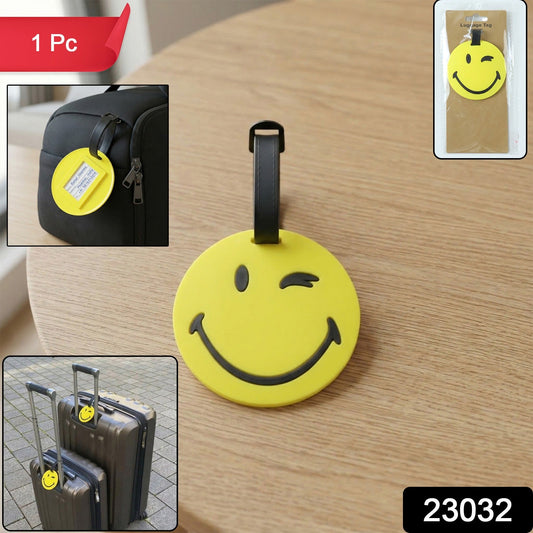 cute round travel tag
