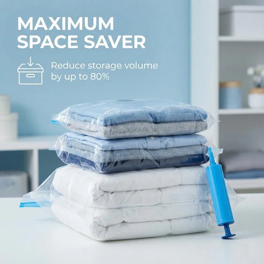 Vacuum Storage Compression Bags 5 Pcs - lifestyle