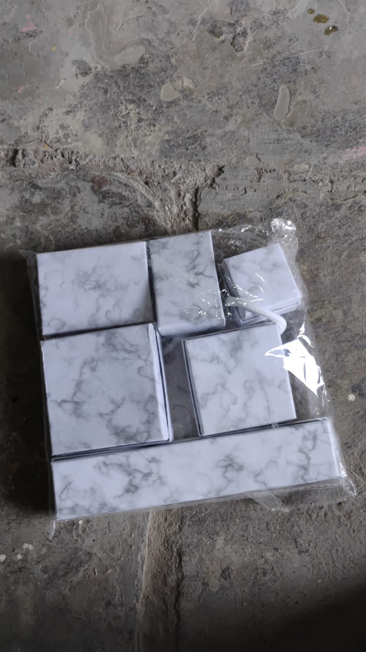 Marble jewellery gift box packaging set 7 pcs India