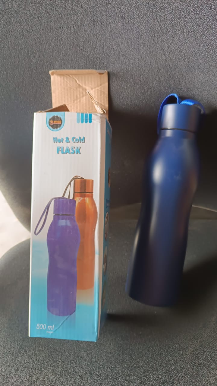 Hot & Cold Stainless Steel Vacuum Insulated Flask Bottle (Approx 500ML / 1 Pc)