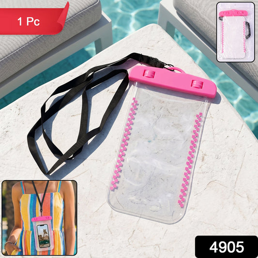 Waterproof Mobile Pouch Cover Pink - SKU
