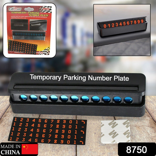 Temporary Car Parking Mobile Number Display with Magnetic Numbers Stickers (1Pc)