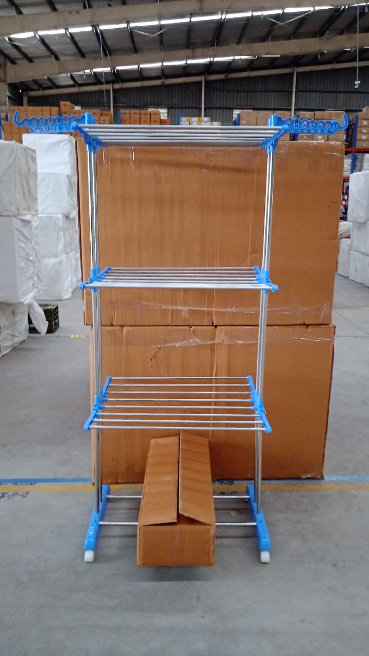 Foldable Stainless Steel Clothes Drying Stand Rack