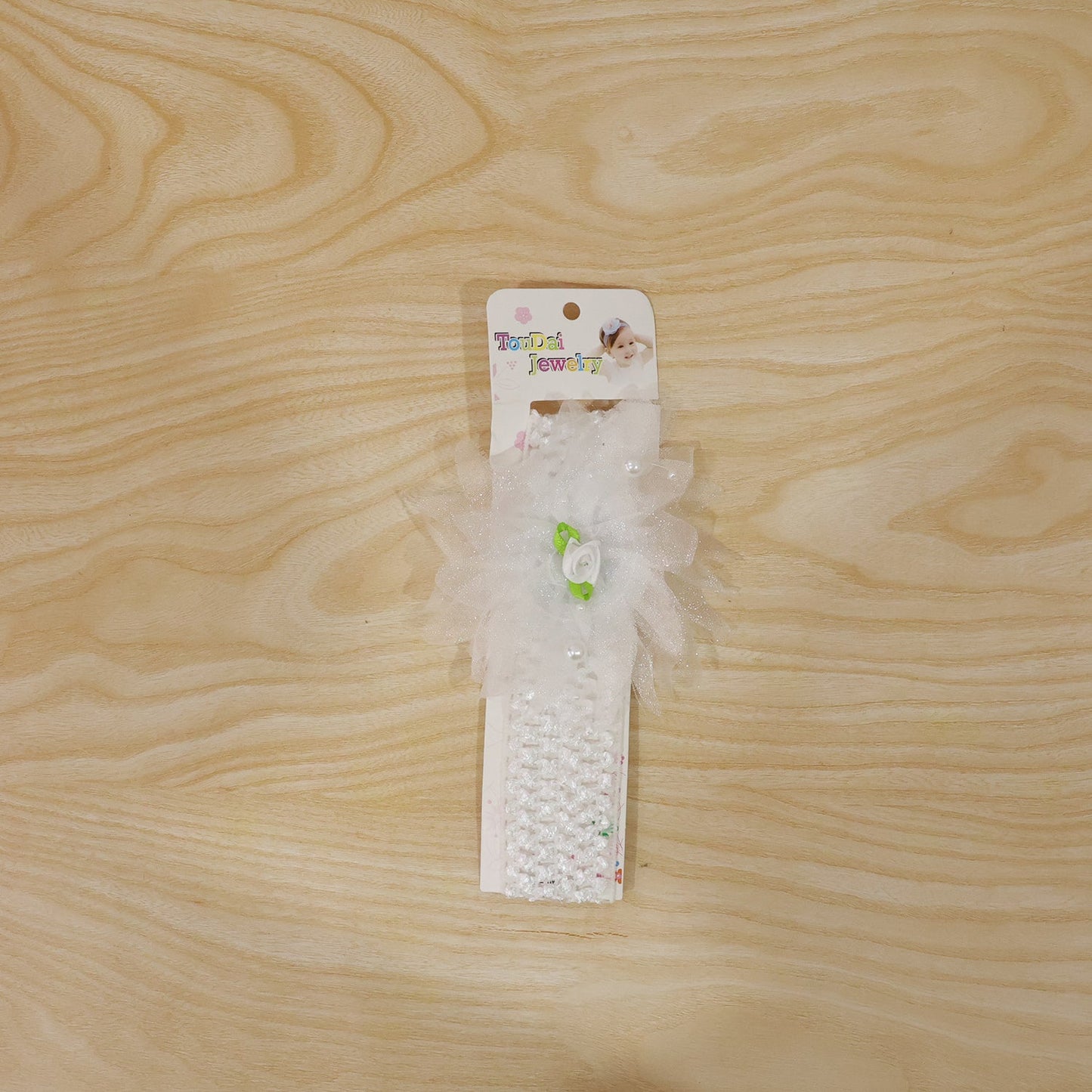 Cute Soft Elastic Floral Baby Headband Stylish Stretchable Hair Band (1 Pc)