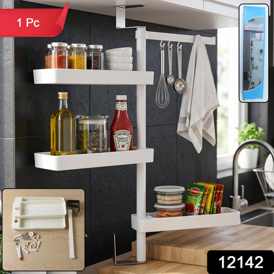 Multipurpose Rotating Shelf Storage Rack 4 Tier (1 Set)