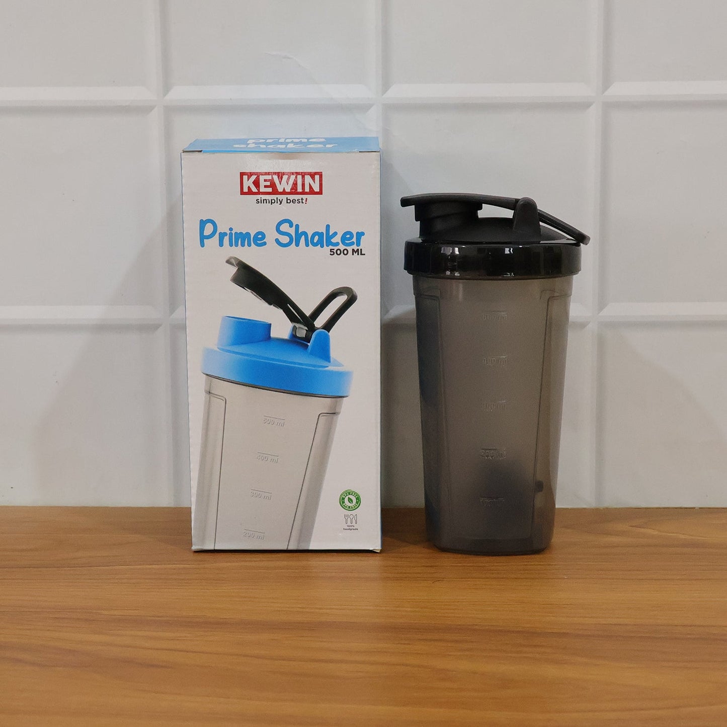 500 ML Plastic Prime Gym Shaker Bottle (1 Pc)