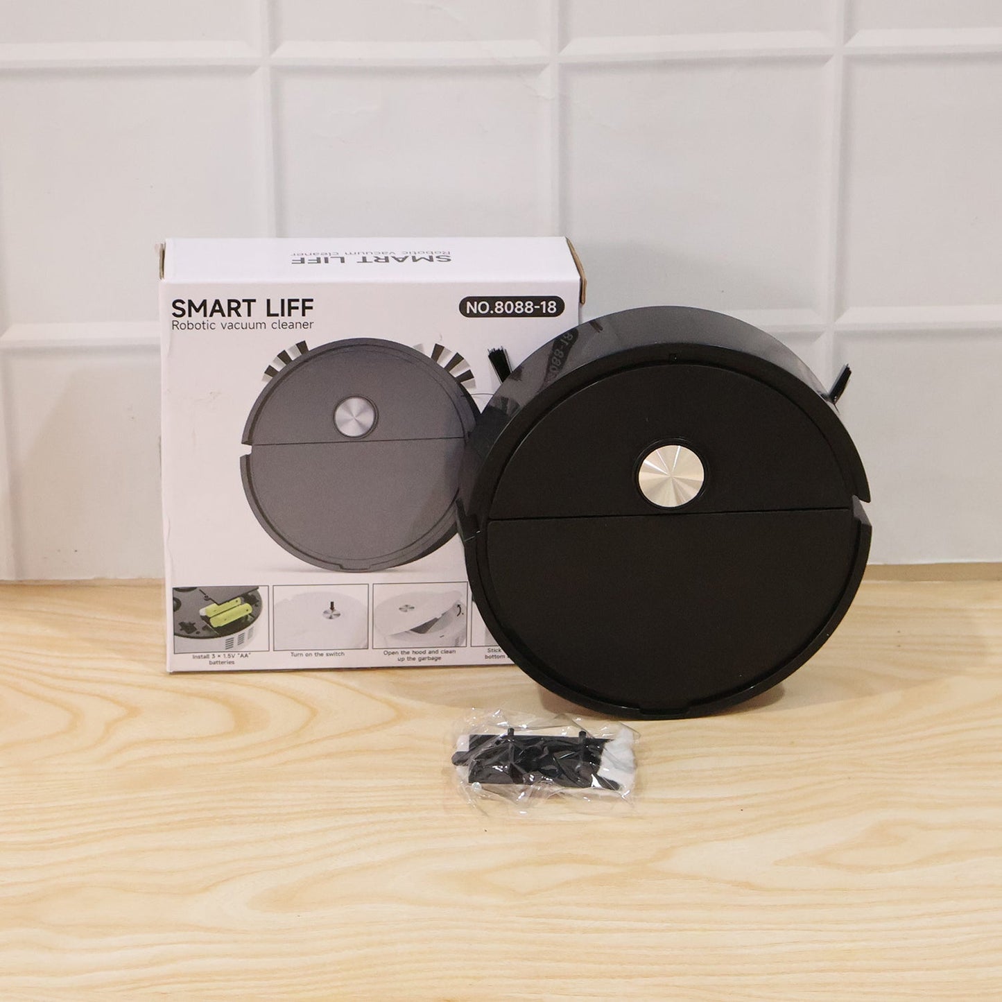 Robotic Vacuum Cleaner with Mopping Function (1 PC, Battery not Included)