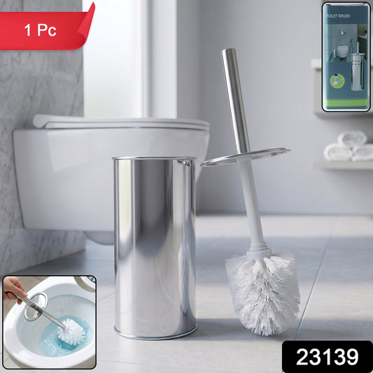 Premium Toilet Cleaning Brush with Holder Set (1 Pc)
