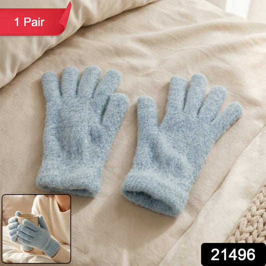 warm winter fleece gloves