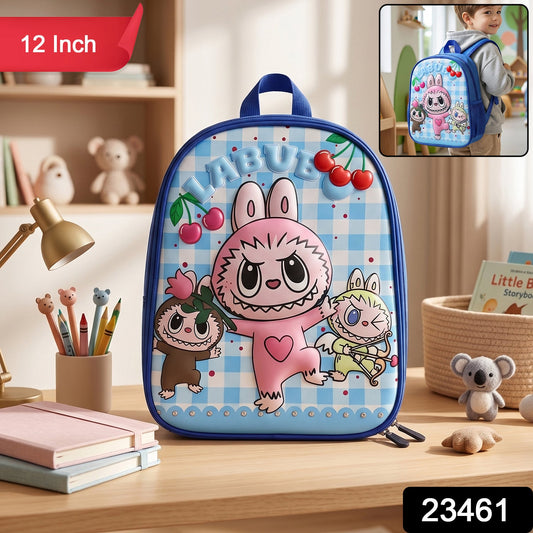Labubu Bunny Monster 3D Print Kids Backpack