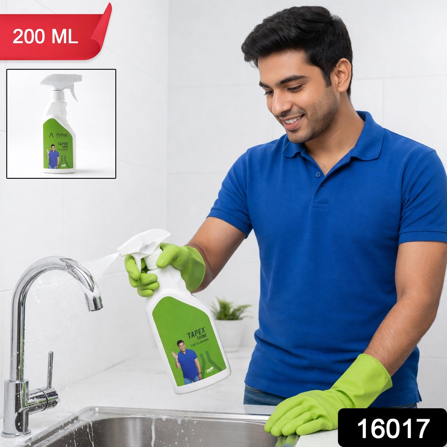 bathroom tap cleaner solution