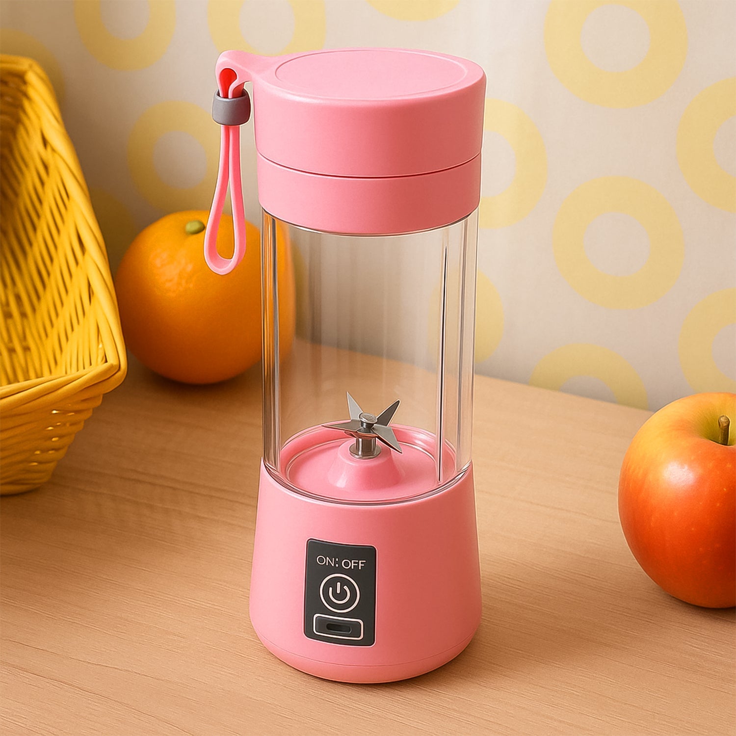  Portable USB Electric Juicer – 6-Blades Protein Shaker - main product shot