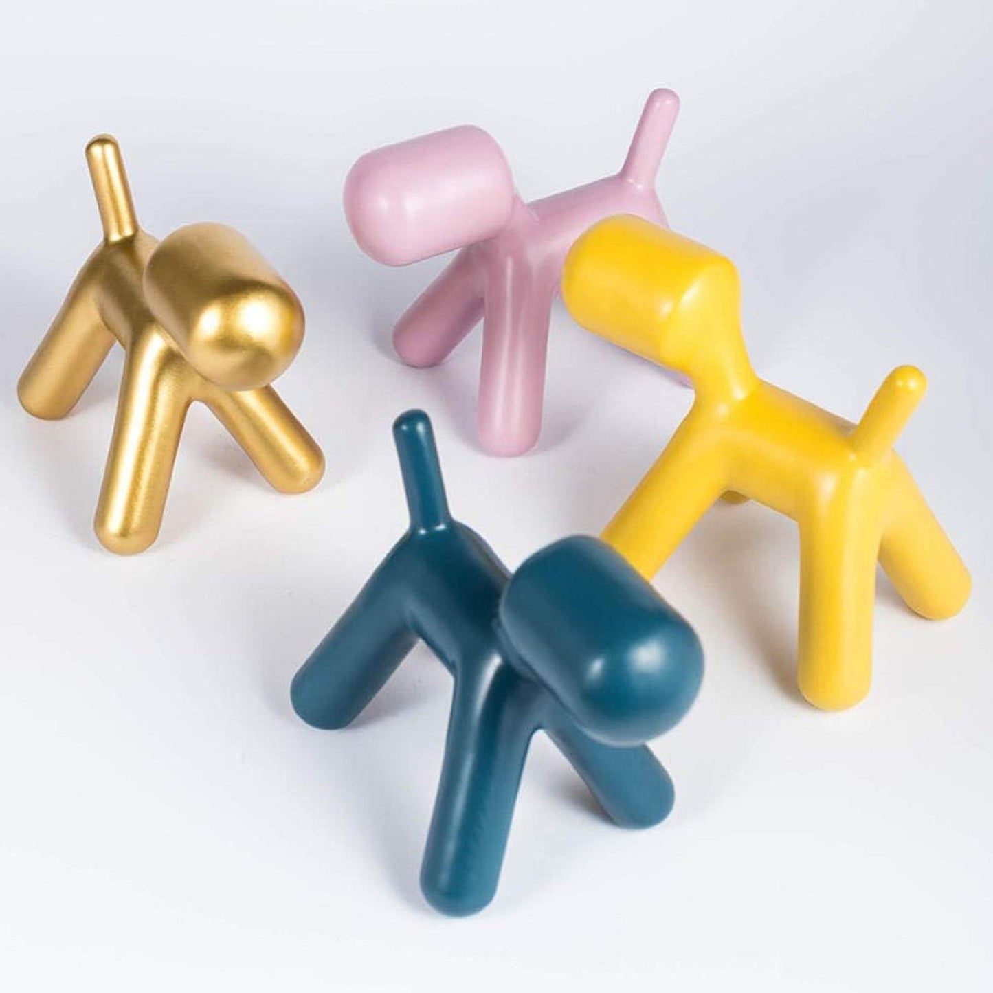 Plastic Cute Animal Puppy Chair Dog Low Footstool for Bedroom Living