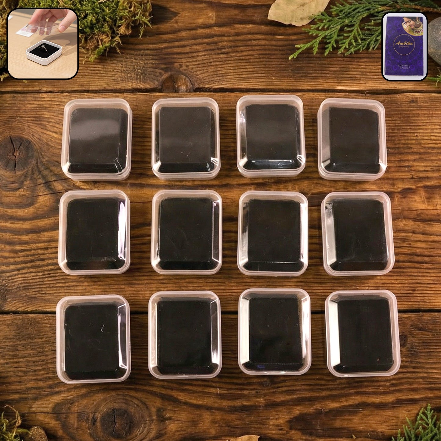 Mini jewellery storage box set 12 pcs with soft cushion India