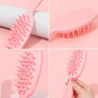 Multipurpose Silicone Scalp Massager Shampoo Brush (1 Pc)