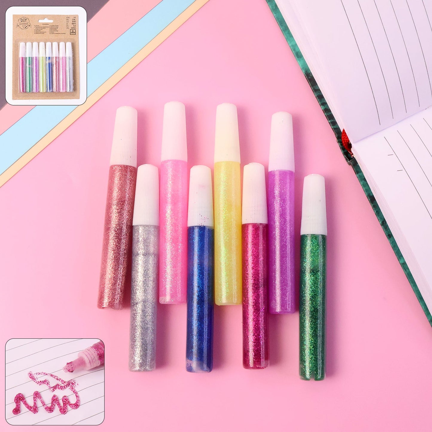 Sparkle Craft Glue Tubes