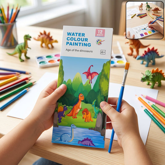 Dinosaur Water Colour Painting Set