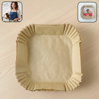 square disposable paper air fryer liners 50 pc pack