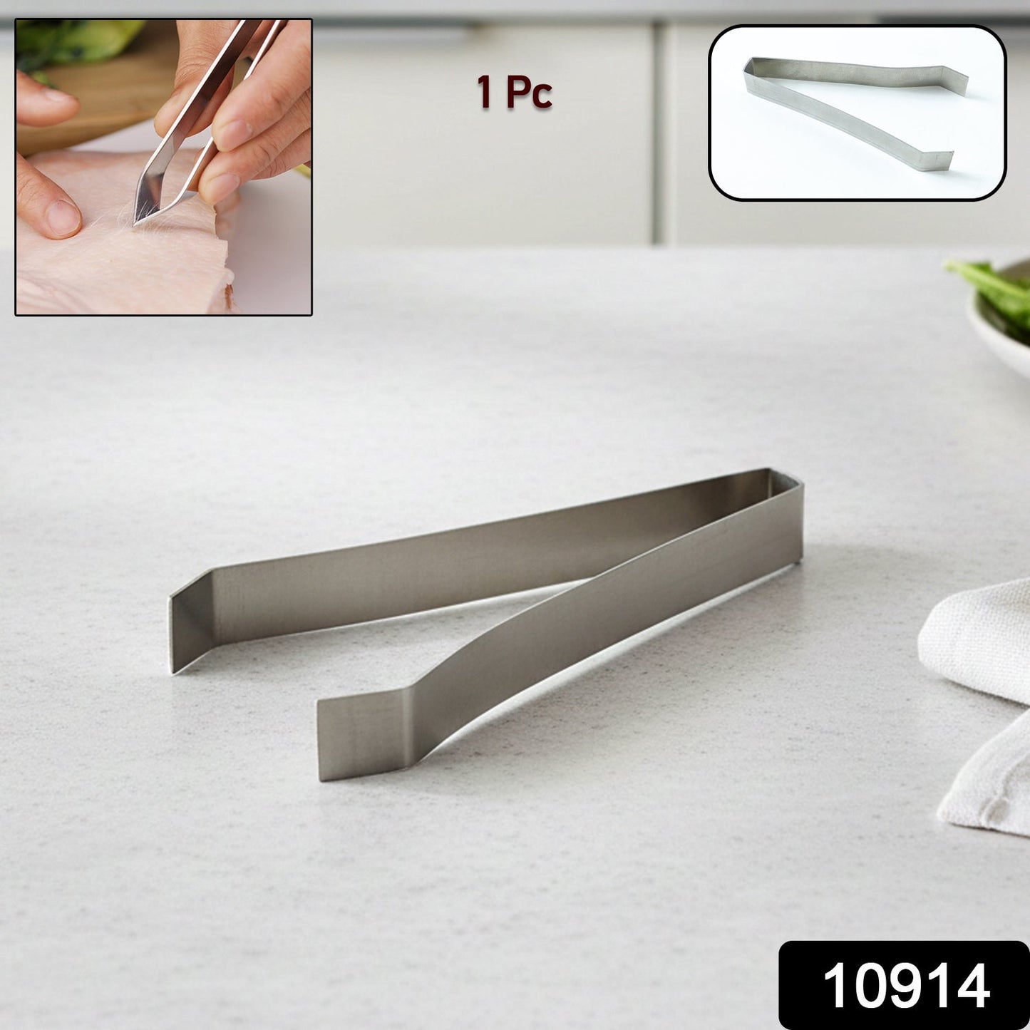 Stainless steel facial hair remover tool