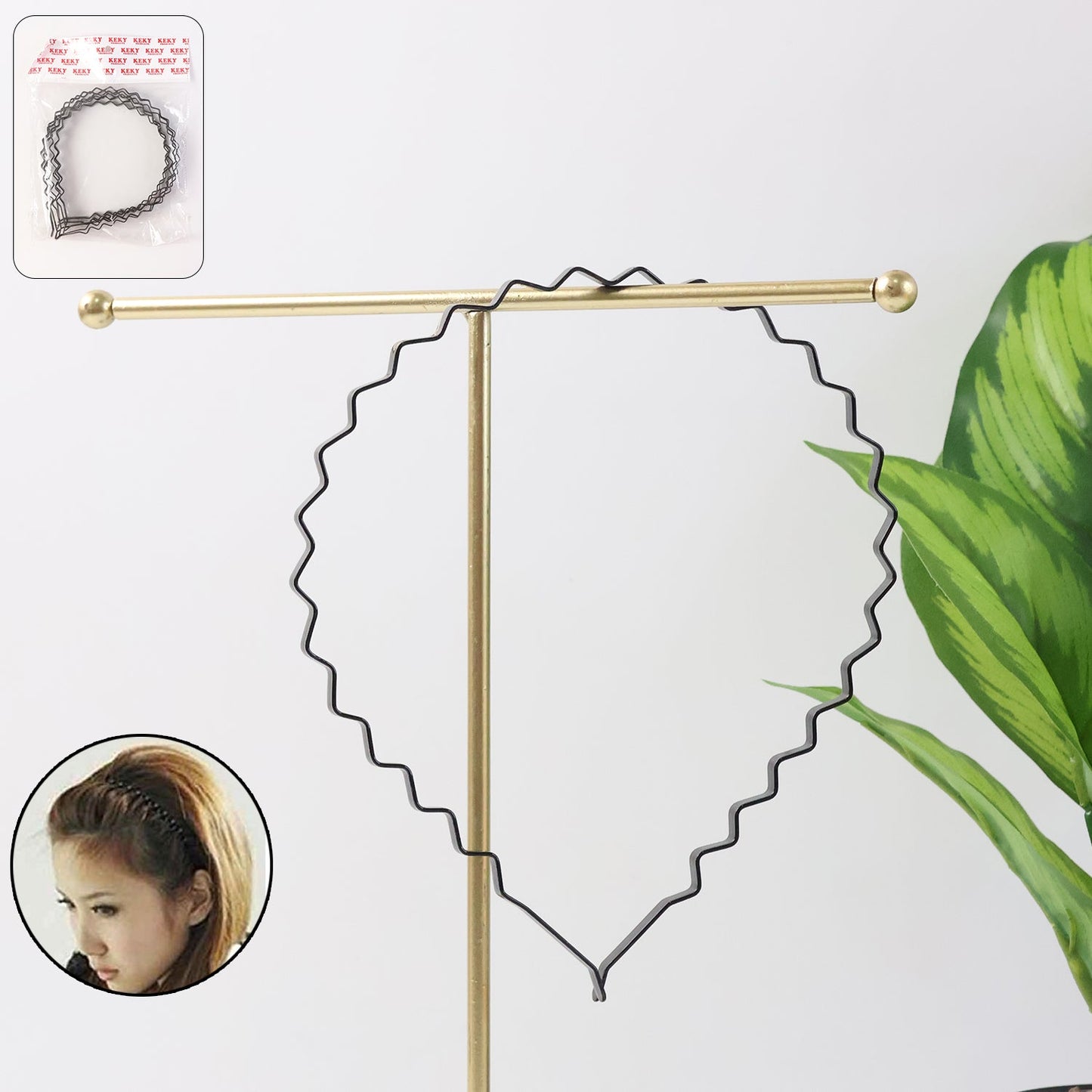 Premium Metal Zigzag Hair Bands (6 Pc)