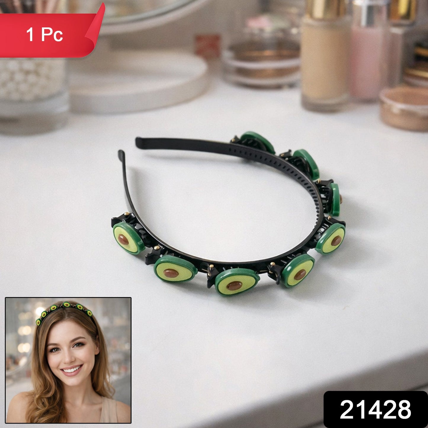Stylish Decorative Hair Band with Cute Fruit Design (1 Pc)