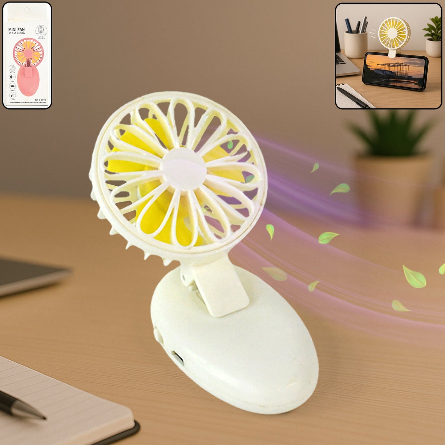 Mini USB Handheld Fan – Portable Rechargeable Mini Fan for Home & Travel