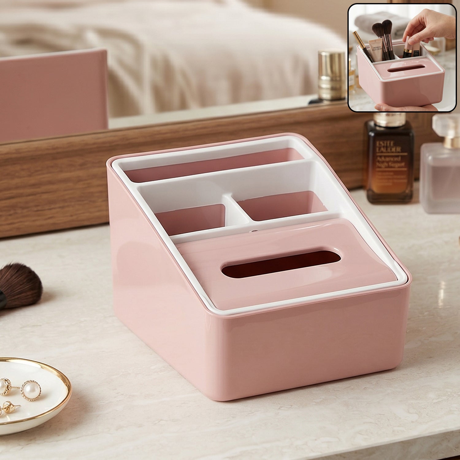 plastic storage organizer box