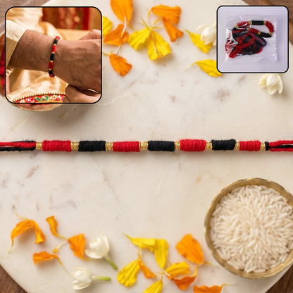 Red & Black Thread Rakhi
