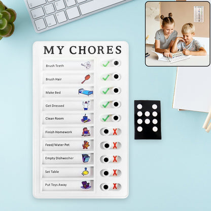 Portable Chores Note Board (20×12 cm, Mix Color)