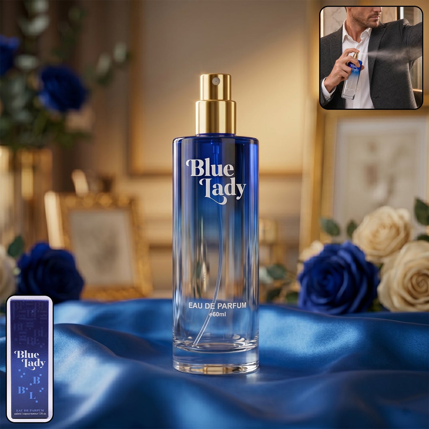 Blue Lady Eau De Parfum Spray (1 Pc, 60 ML)