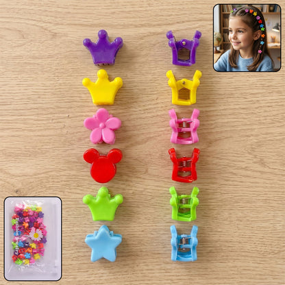 mini hair claw clips set