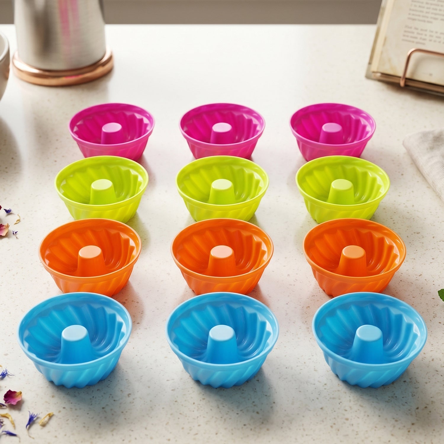 Reusable Silicone Cupcake Mould 12 Pc Set Main