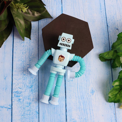 Cartoon robot magic spring