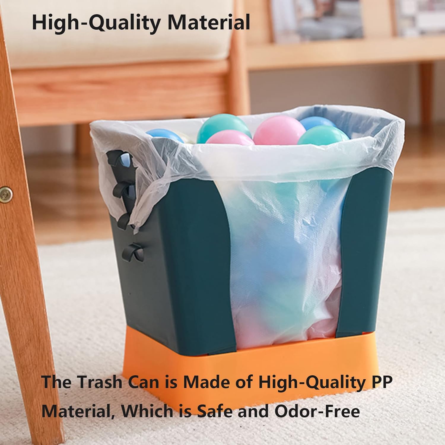plastic expandable garbage bin