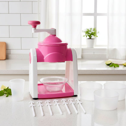 Manual ice crusher machine set