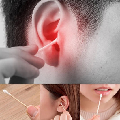 Double Head Cotton Ear and Nose Cleaning Disposable Sticks for Beauty  30 Pc Set