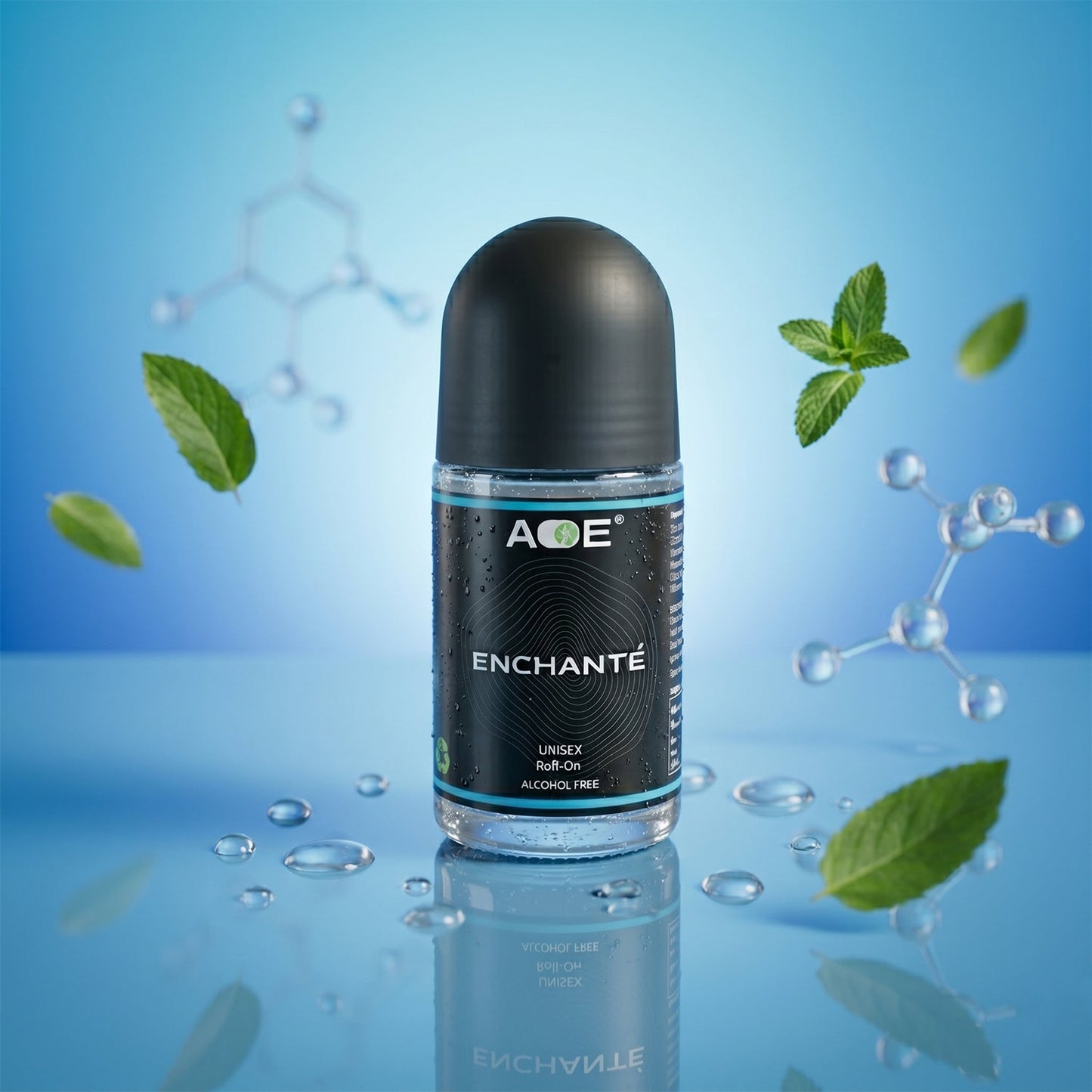 AOE Premium Long Lasting Unisex Roll-On Deodorant Body Fragrance (1 Pc, 50 ML / Blue)