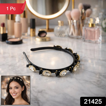premium crystal hair band
