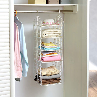 MULTIPURPOSE 5 LAYER FOLDING CLOTHES STORAGE RACKS