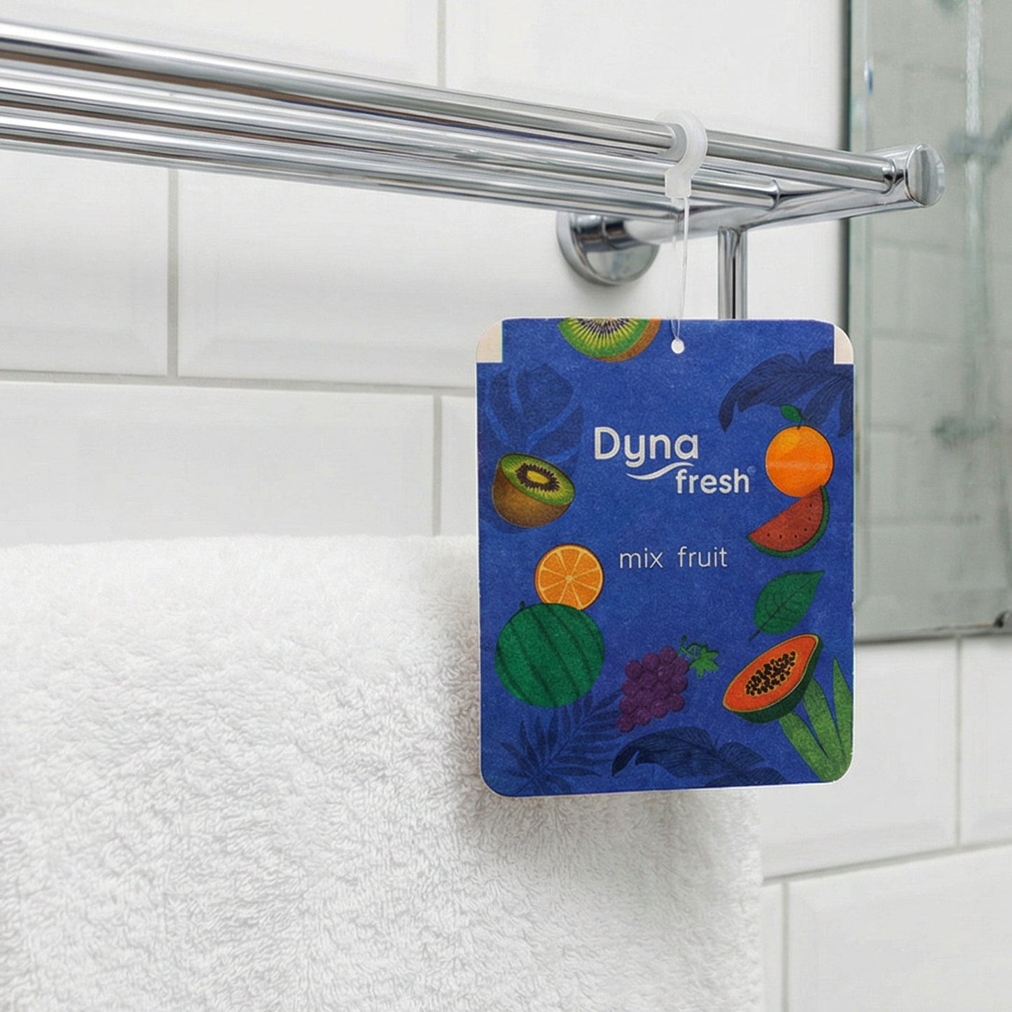 Hanging fruity fragrance deodorizer gel