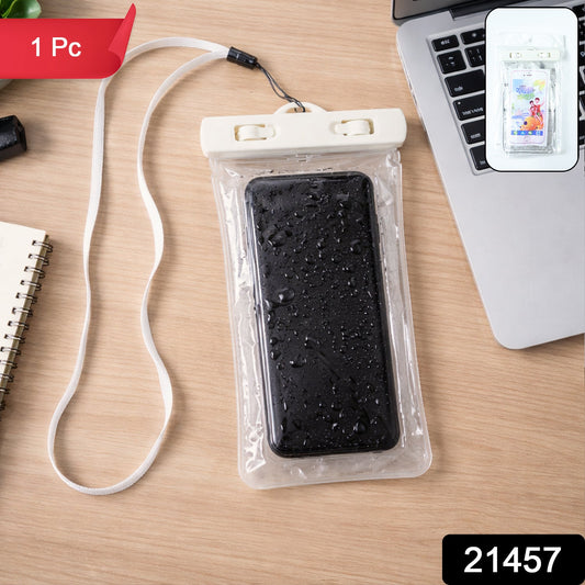 Universal mobile waterproof pouch front