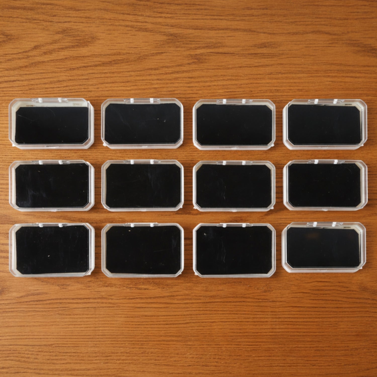 Rectangle mini jewellery storage box set 12 pcs ring earring pendant India