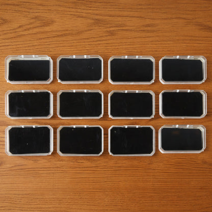 Rectangle mini jewellery storage box set 12 pcs ring earring pendant India