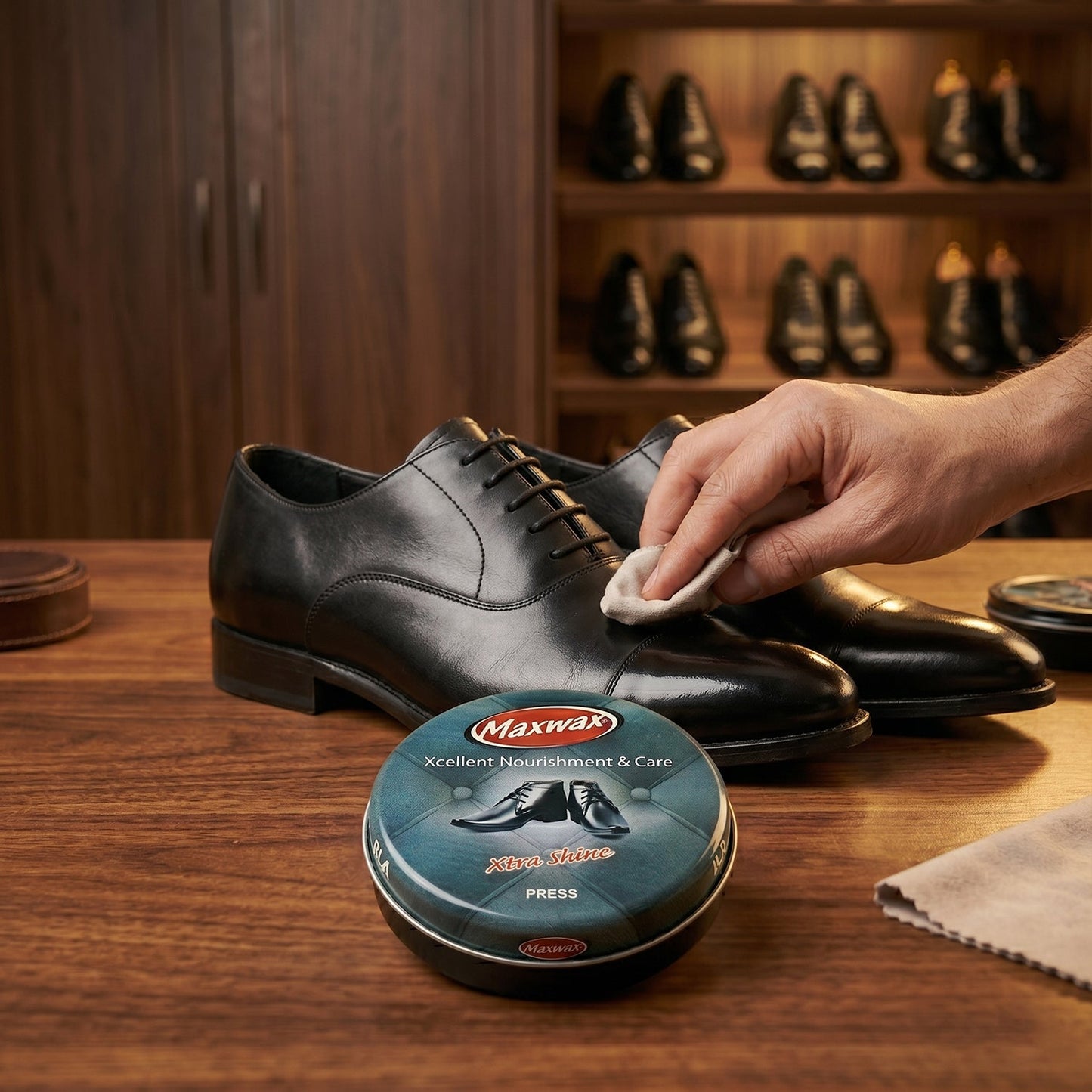 maxwax shoe cream black